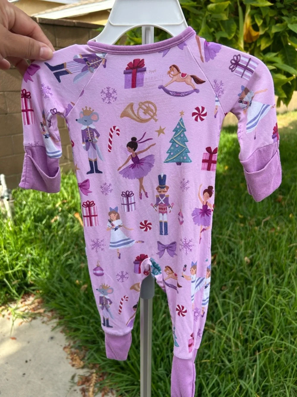 Little Sleepies Lavender Nutcracker & Ballerina Footed One-Piece